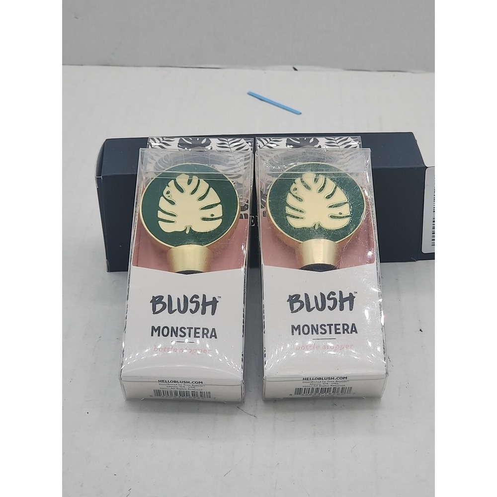 Blush Monstera Bottle Stopper New Palm Leaf